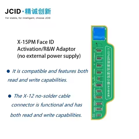 JC Tag On Face ID Flex Cable No Welding for IPhone XS XR 11 12 PRO MAX Dot Matrix Repair Used On V1S