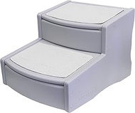 Pet Gear Easy Step II Extra Wide Pet Stairs, 2-Step/for Cats and Dogs up to 200-pounds, Essential Gr