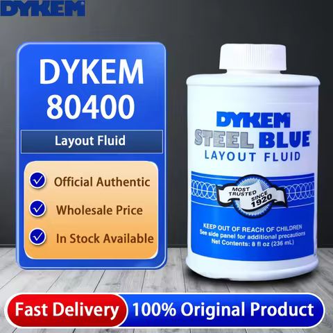 DYKEM 80400 STEEL BLUE Layout Fluid Blue Marking Fluid for Machinist Metal and Metalworking