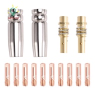 14PCS 15AK Welding Torch Accessories Consumables MIG Torch Gas Nozzle Tip Holder of 15AK MIG
