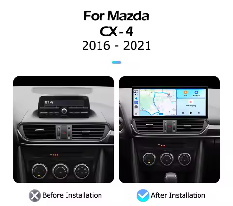 4G Android OS 12.3 inch For Mazda CX-4 2016-2021 Car Radio Multimedia Video Player Navigation GPS Ca