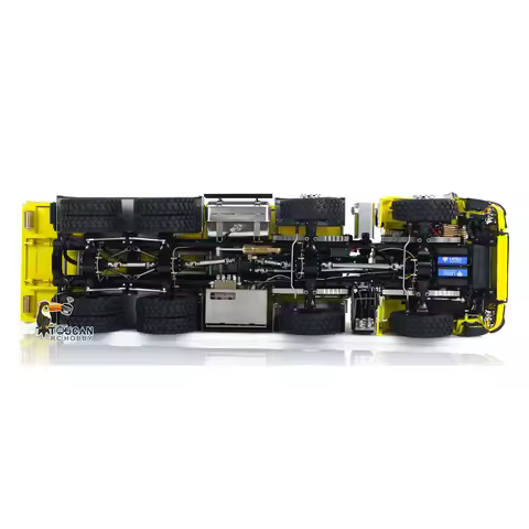 1/14 LESU 3363 Hydraulic RC Dump Truck Metal Roll On/Off Tipper 8x8 Waste Bin Car RTR I6S Light Soun