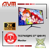 AVM TRILLION X TX27165QIFG 27" 2560 x 1440 (QHD) 165HZ IPS GAMING MONITOR