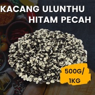 Kacang Ulunthu Hitam Pecah 烏皮豆畔 Black Split Dhal 500G/1KG[SHIP WITHIN 24 HOURS][Harga Borong][Wholes