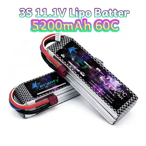 TER 3S 5200mah Lipo Battery 11.1V 5200mah 60C Max 80C RC Battery with XT90 EC5 XT60 T for RC Car Dro