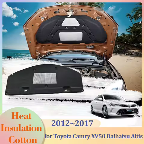 for Toyota Camry XV50 Daihatsu Altis Aurion 2012~2017 Car Hood Engine Insulation Pad Cotton Soundpro