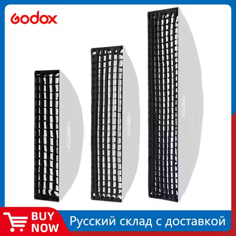 22x90cm 9"x 35" 30x120cm 12"x47" 35x160cm 14"x63" Rectangle Strip Softbox Honeycomb Grid (Does not i