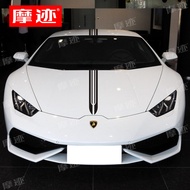 สติกเกอร์ป้ายรถ Lambo Huracan Aventador เปลือกเครื่องแบบคาร์ซีทสำหรับตกแต่งรถยนต์ ชิ้นส่วนเสริมรถยนต