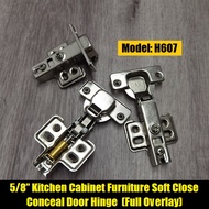 Heavy Duty 5/8” Kitchen Cabinet Furniture Soft Close Conceal Door Hinge H607 (Full Overlay)