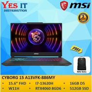 MSI Cyborg 15 A13VFK-886MY / A13VEK-887MY (i7-13620H/16GB/512GB SSD/15.6" FHD/RTX 4060/RTX 4050/W11/