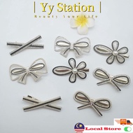 【Korea Fashion】Elegant Pearl Hair Pin & Rhinestone Hair Pin Pin Rambut Hair Clip Hair Pin