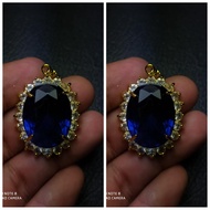 Liontin Batu Akik King Sapphire Jumbo