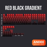 Keycap Gradient OEM nút bàn phím PBT Doubleshot xuyên LED 136 phím nhiều màu cho bàn phím cơ