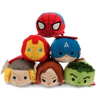 Tsum Tsum Plush Toy Doll The Avengers Spiderman Loki Captain America Ironman key chain