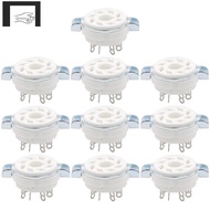 10PCS Chassis Mount 8 Pin K8A Octal Ceramic Tube Sockets for KT88 KT66 6SN7 5AR4 GZ34 5881 6V6 5U4G 
