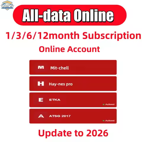 2026 Newest forAutodata All Data Online Account Identifix EU Account Software Support Mobile Or Lapt