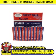 NO 369 / GREATWALL Isi Stapler Staples Hekter Besar Box Besar