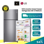 (FREE Doorstep &amp; Install KL &amp; SGR) LG 547L Inverter Linear Freezer  Refrigerator GN-C702HLCC  Peti Ais Peti Sejuk 冰箱 冰橱