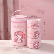 กล่องอาหารอุ่นอเนกประสงค์แบบหลายชั้น 304 สแตนเลส กล่องอาหารสำหรับเดินทางพร้อมเตาอบไมโครเวฟ กล่องอาหา