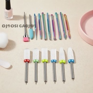 16pcs 3/32in Tungsten Carbide & Russian Cuticle Efile Bits for Electric Nail Drills, Home Salon  16p