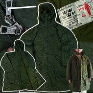 แจ็คเก็ตวินเทจ Vintage 1991 Swedish Army M90 Cold Weather Parka - Original Military Issue แจ็คเก็ตเด