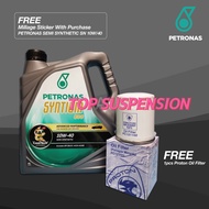 Petronas Syntium Semi Synthetic SN10w40 Engine Oil 4L With Oil Filter