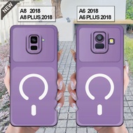 Samsung A6 2018 Case | A6 PLUS 2018 - Samsung A8 2018 | A8 PLUS 2018 _Clear black silicone casing