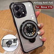 Colorful Casing For Huawei nova Y74 Y73 4G 2026 Nova Y 74 73 NovaY74 NovaY73 Clear TPU Case Shockpro
