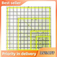 4 Pcs Square Quilting Rulers Fabric Cutting Ruler Acrylic Quilters Rulers Clear Mark with Non Slip R