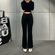 Flare Pants - Highwaist Flare Pants - Women's Semi-Cutbray Culottes