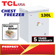 TCL 130L Chest Freezer TCF-130W Energy Saving Peti Sejuk Beku 5 Years Warranty