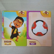 kad choki choki upin & ipin kad EHSAN dan FOOTBALL SPECIAL