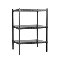 [特價]【dayneeds】極致美學 75x45x75公分 三層烤黑沖孔層架