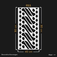 Krawangan Plafon PVC size 80 x 40 x 0.5 cm / Krawangan /PVC Foam Board / Krawangan PVC Foam Board / Krawangan Plafon / Krawangan Plafon PVC