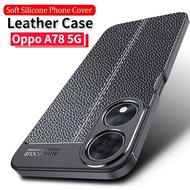 Oppo A78 5G 2023 Shockproof Soft TPU Leather Phone Case for Oppo A78 5G A58 A77 5G 78A A 78 5G OppoA