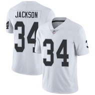 Nfl Rugby Oakland Raiders Raiders 34 JACKSON Second Generation Legendary Embroidered Jersey