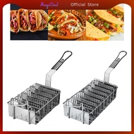 MagiDeal Taco Fry Basket Taco Rack Fryer Taco Shell Deep Fryer Basket for Kitchen