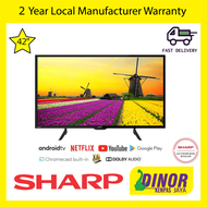 Sharp 42 / 60 / 65 inch 4K UHD Android TV 4TC42CK1X 4TC60CK1X 4TC65CK1X (Deep Chrome Display For 65"