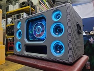 (แถมไมค์)บลูทูธ6.5"แม่เหล็ก2ชั้นแรงๆแอมป์D900โม200wคาราโอเกะ