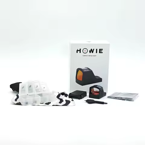 Howie Tactical Hawkeye RD-5 2 MOA Red Dot Sight Reflex Solar HS 507C Scope with 20mm Picatinny Mount