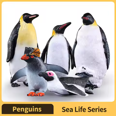Sea Life Wild Life, Animal Figurine, Animal Toys for Boys and Girls 3-8 years old, Penguin, Ages 3+