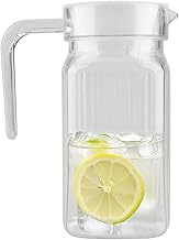 Fridge Door Jug with Lid for Water Fruit Liquors Store,1.1/1.8L Capacity Transparent Pitcher | Ease 