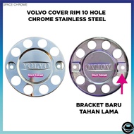 VOLVO CHROME COVER RIM 10 HOLE STAINLESS STEEL VOLVO CHROME ACCESSORIES