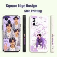 BTS Jeon Jung Kook Purple AM120 For Vivo Y17 Y12 Y15 Y91 Y93 Y91i Y95 Y91C Phone Case Square Edge