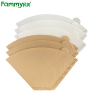 Fan Fan-Shaped Coffee Filter Paper Hand-Brewed Drip Household Conical American Coffee Machine Filter