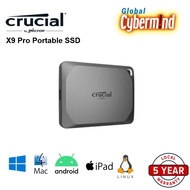 Crucial X9 Pro Portable SSD 1TB / 2TB / 4TB - 5 Years Local Warranty (Brought to you by Global Cybermind)