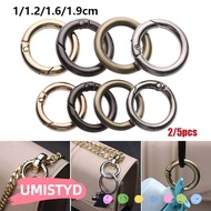 UMISTYDREAMUM9U 2/5pcs Spring O-Ring Buckles High quality Zinc Alloy Hooks Plated Gate Bag Belt Buck
