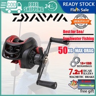 DAIWA Casting Reel Bc Reel ​Casting Mesin Pancing Fishing Reel 7.2:1 Gear Ratio Baitcasting Reel