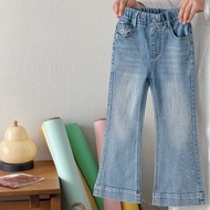 Ready Stock Children's Clothing 150 HelloJill Girls' Jeans 2603KA055 Girls' Flared Pants Girls' Trou