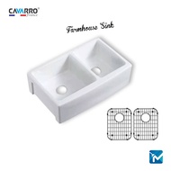 Cavarro Ceramic Kitchen Farmhouse Sink, Apron Sink CF332110D